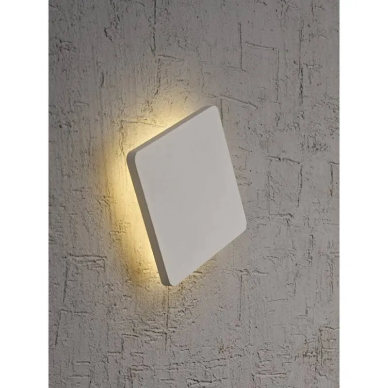 Aplique de pared Bora Bora LED cuadrado blanco - Mantra Venta Final