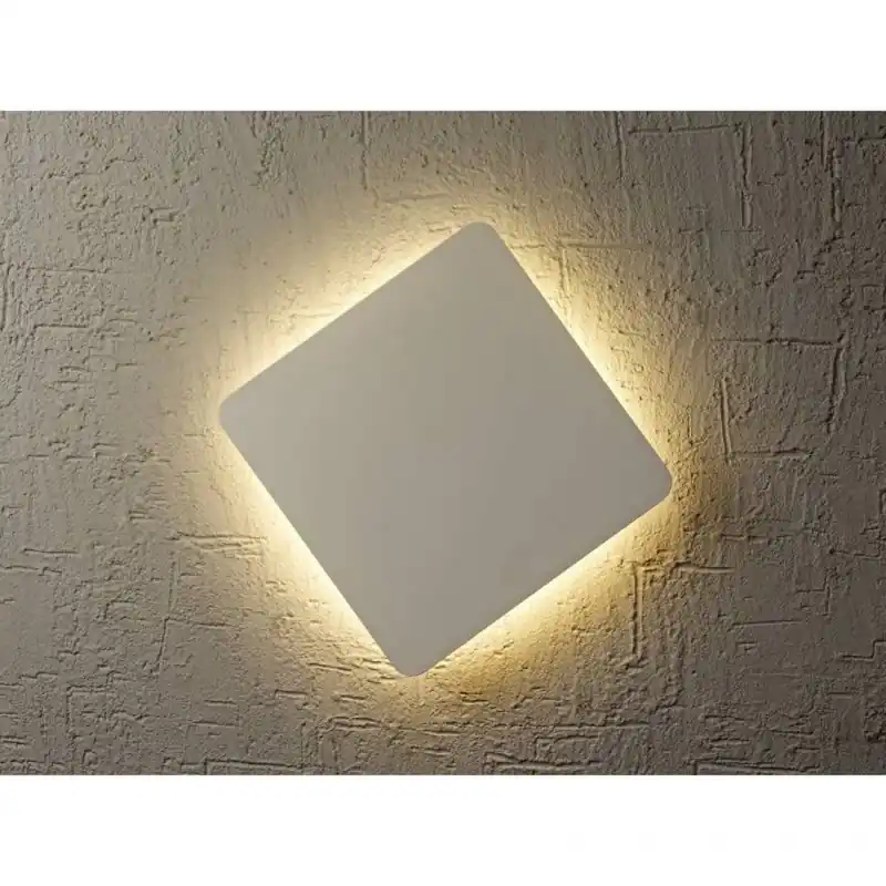 Aplique de pared Bora Bora LED cuadrado plata - Mantra Económico
