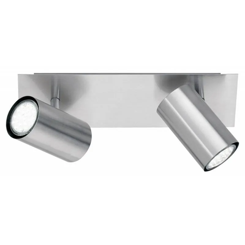 Regleta de focos Marley 2L GU10 níquel - Trio Precio Reducido
