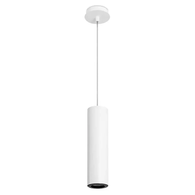 Profesional Lámpara colgante Pipe 1L GU10 LED metal blanco - Leds C4