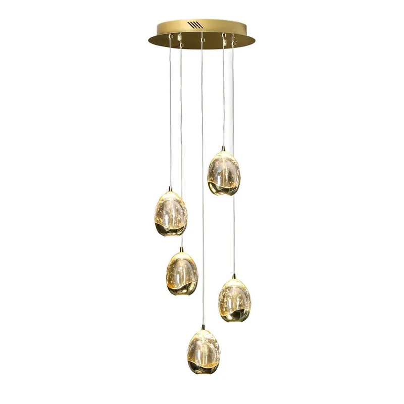 Últimas Unidades Lámpara colgante Rocio 5L LED 3000k dorado - Schuller