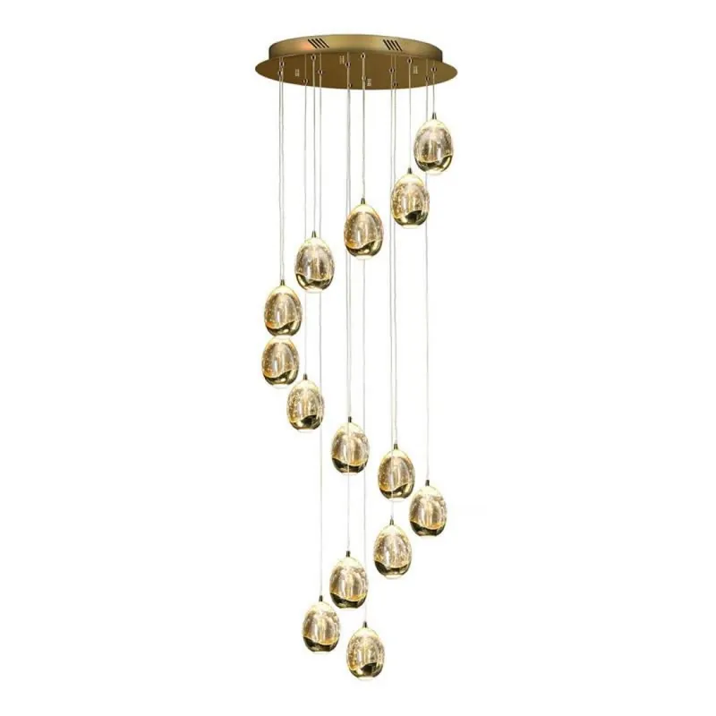 Stock Limitado Lámpara colgante Rocio 14 luces LED Dimmable oro - Schuller