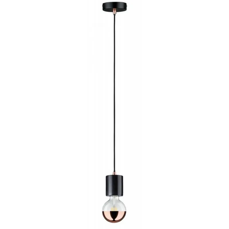 Venta Final Lámpara colgante Nordin 1L E27 negro - Paulmann