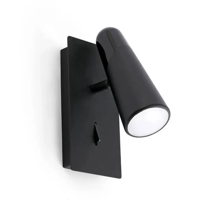 Aplique de pared Lao 1L LED negro 3000k - Faro Nueva Colección