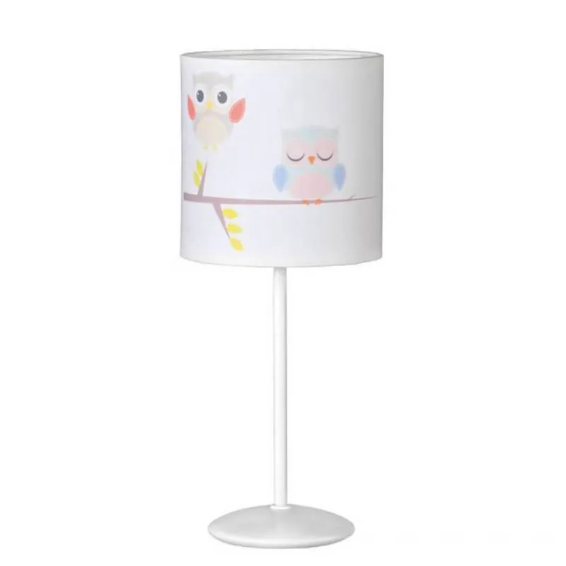 Promoción Exclusiva Lámpara de mesa Buhos 1L E27 34cm tela - Anperbar