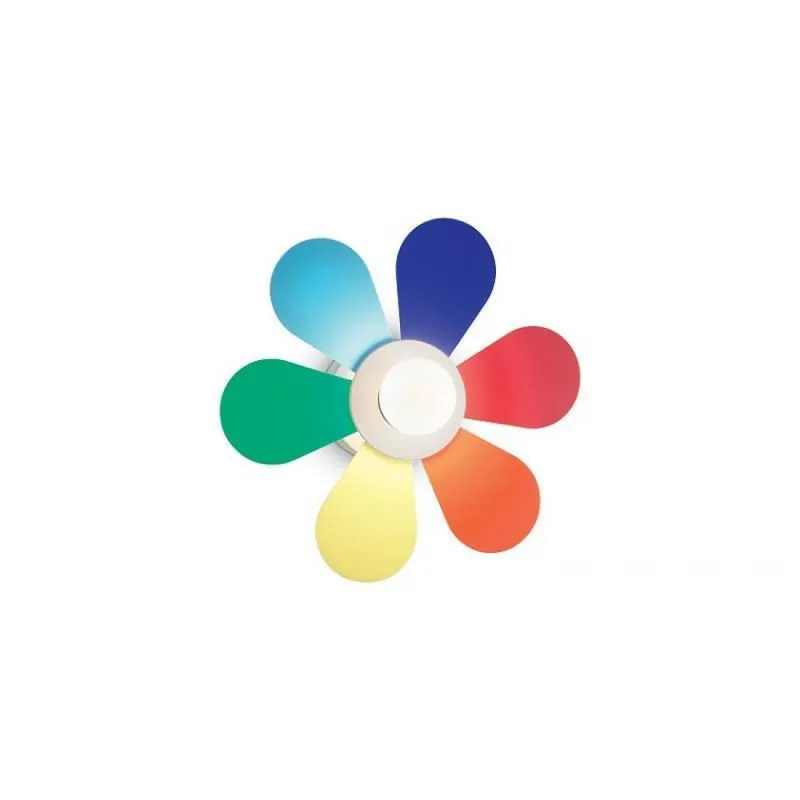 Aplique de pared infantil Flower 1L E27 colores - Ideal Lux Precio Reducido