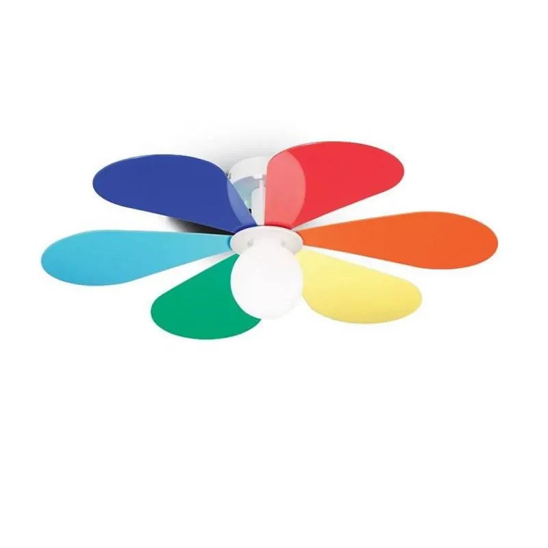 Solo Hoy Plafón de techo infantil Flower 1L E27 colores - Ideal Lux