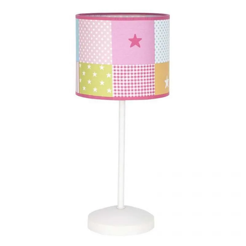 Última Oportunidad Lámpara de mesa infantil Cuadros 1L colores - Fabrilamp