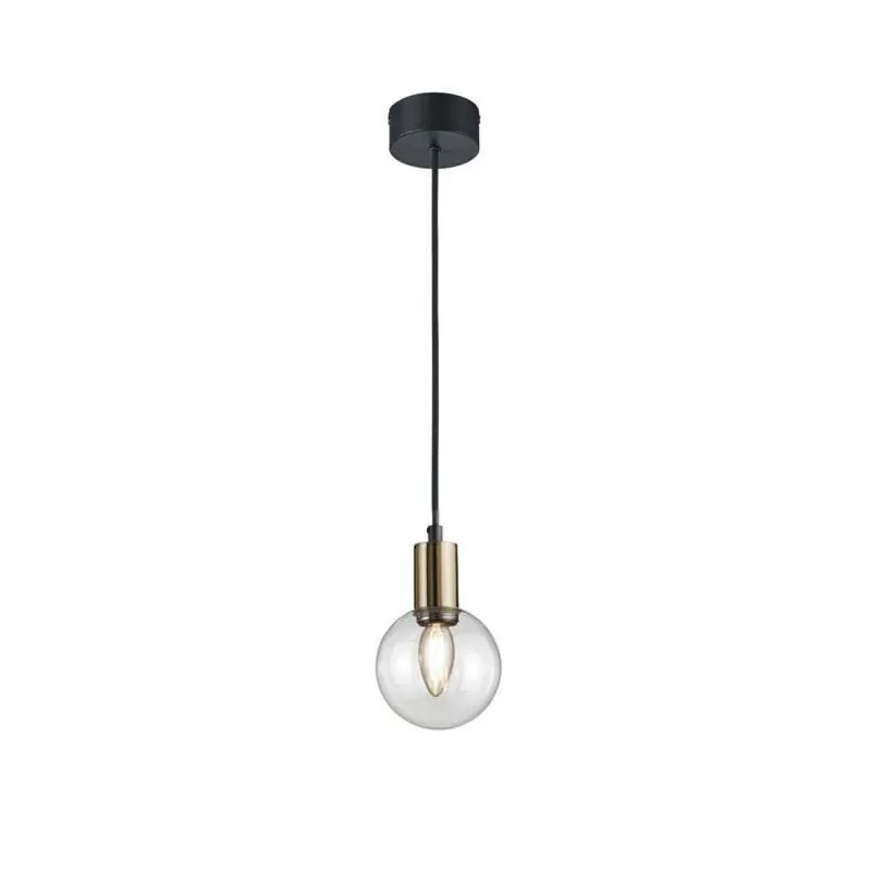 Súper Precio Lámpara colgante Nacho 1L E14 negro + oro - Trio