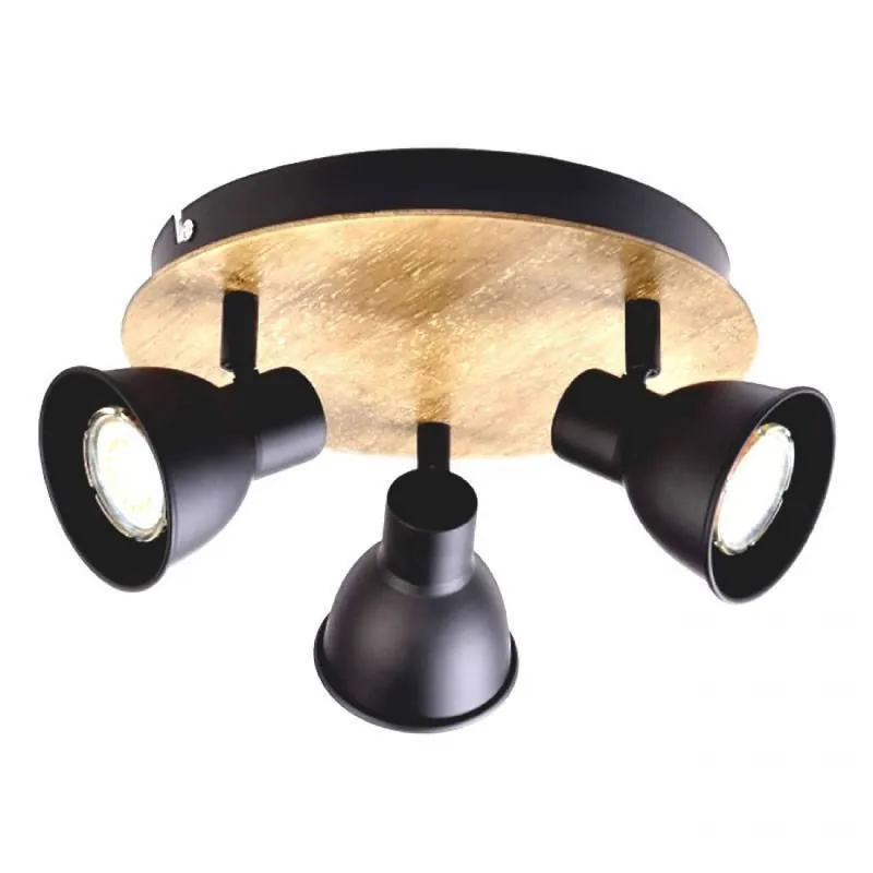 Auténtico Plafón de focos Norway 3L GU10 LED madera - Jueric