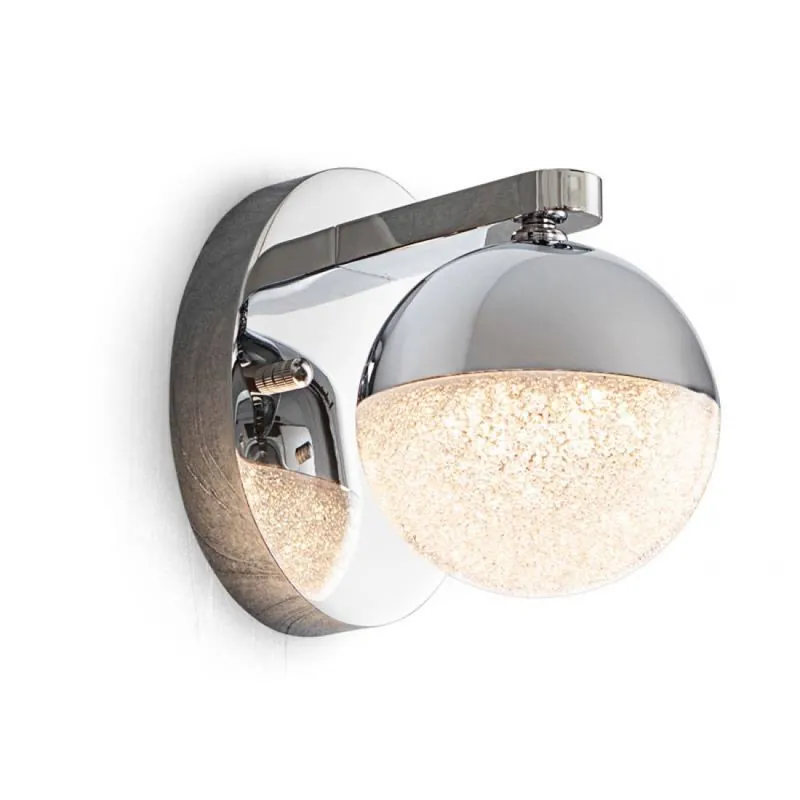Rebajas Aplique de pared Sphere LED Ø20cm 9w 672lm cromo - Schuller