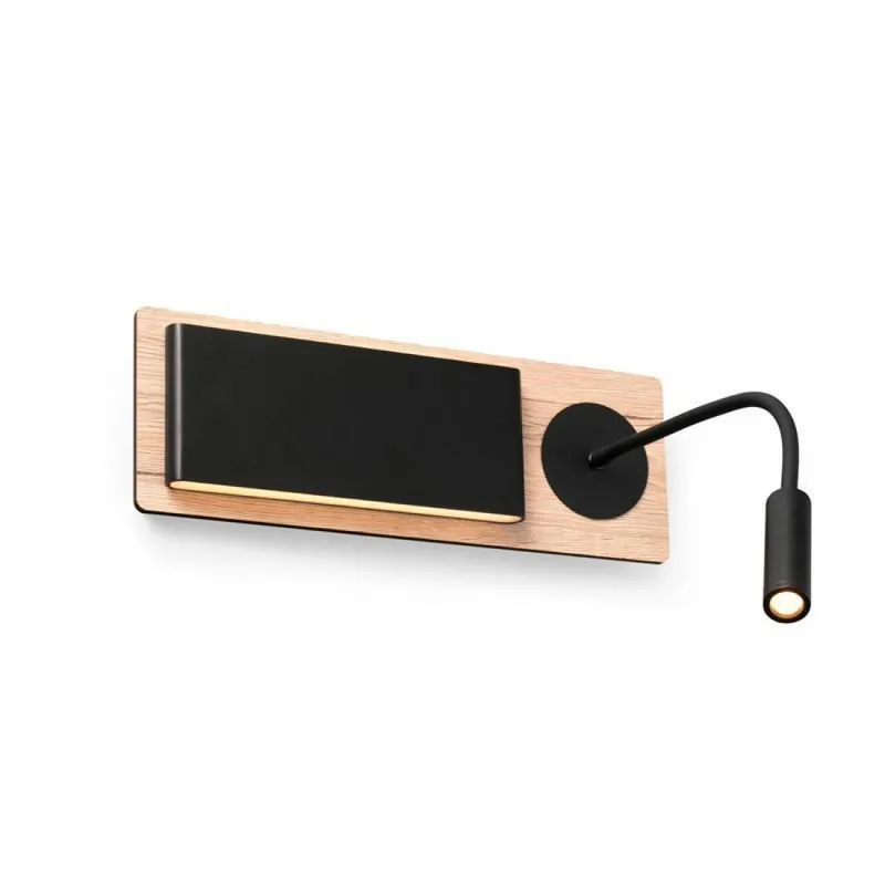 Aplique de pared Mood LED 6+2w lectura madera - Faro Venta Final