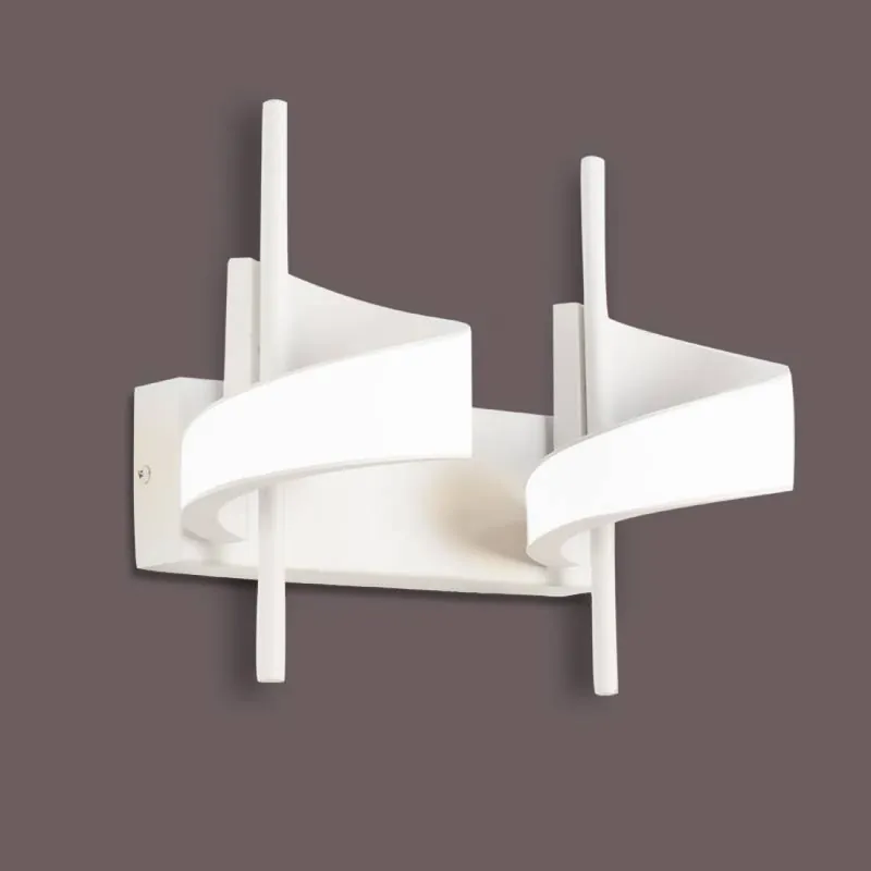 Última Oportunidad Aplique de pared Tsunami LED aluminio blanco arenado - Mantra