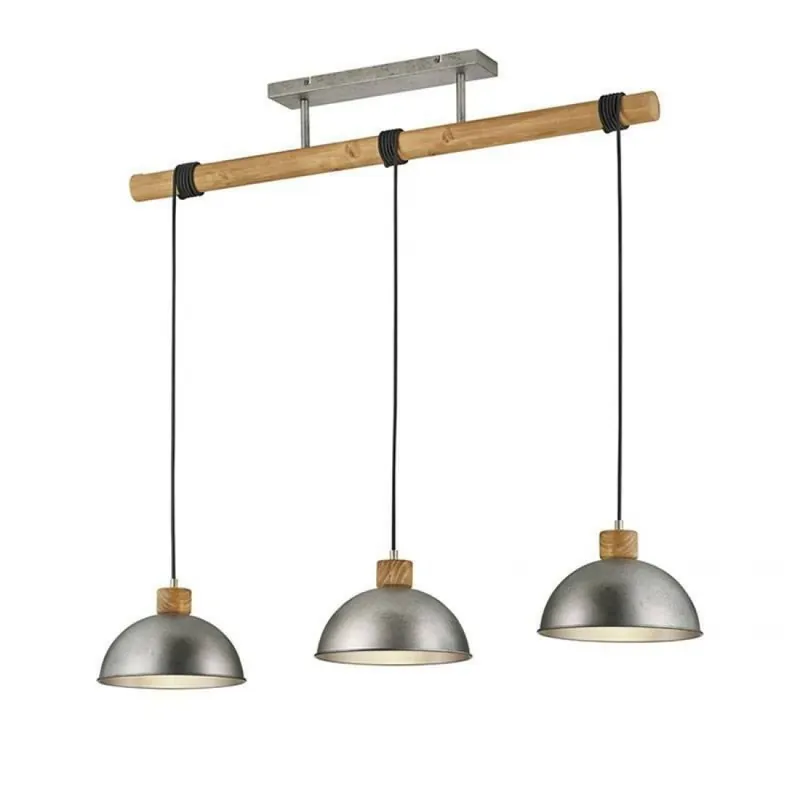Barato Lámpara colgante Delhi 3L E27 metal + madera - Trio