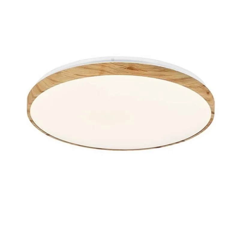 Bestseller Plafón de techo Copenhague madera LED regulable + mando - Jueric