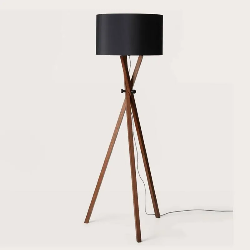 Última Oportunidad Lámpara de pie Cot E27 madera + tela - Aromas