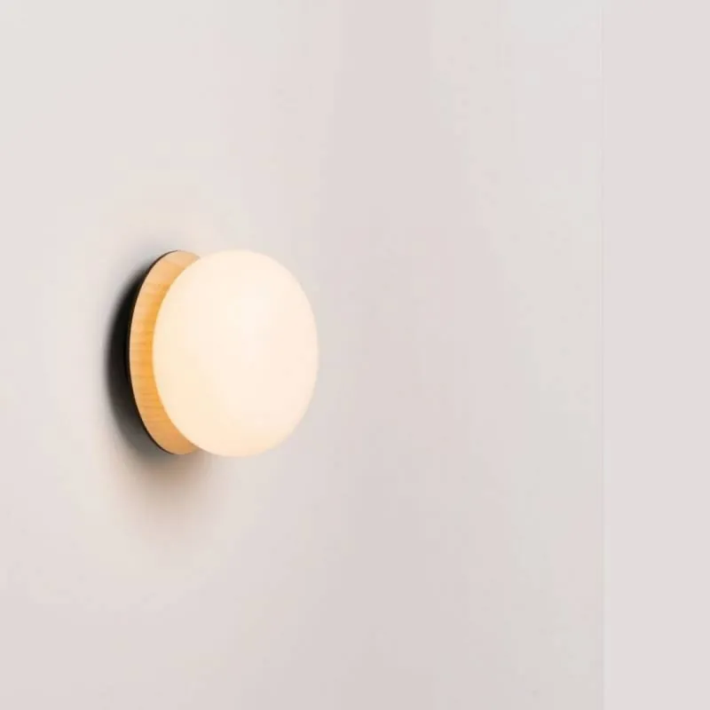 Aplique de pared Knock G9 LED Ø15cm madera - Milan Ordenar Ahora Mismo