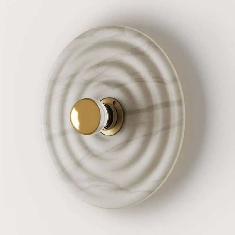Aplique de pared Wave 1L E27 LED alabastro - Aromas De Moda