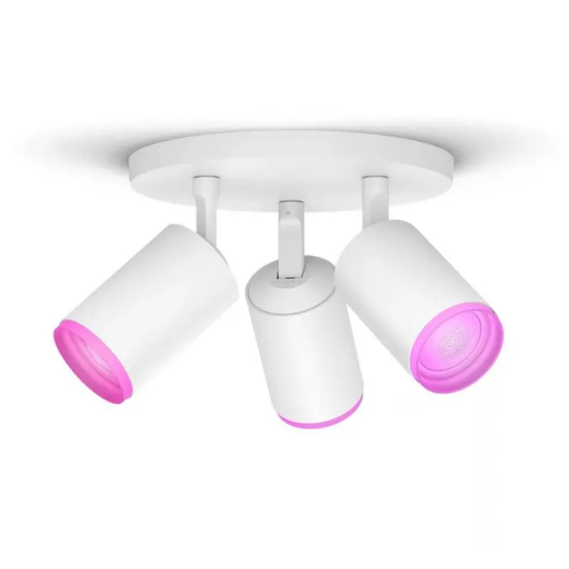 Regleta de focos Fugato Hue 3L LED Blanco Color (CCT + RGB) - Philips Precio Rebajado