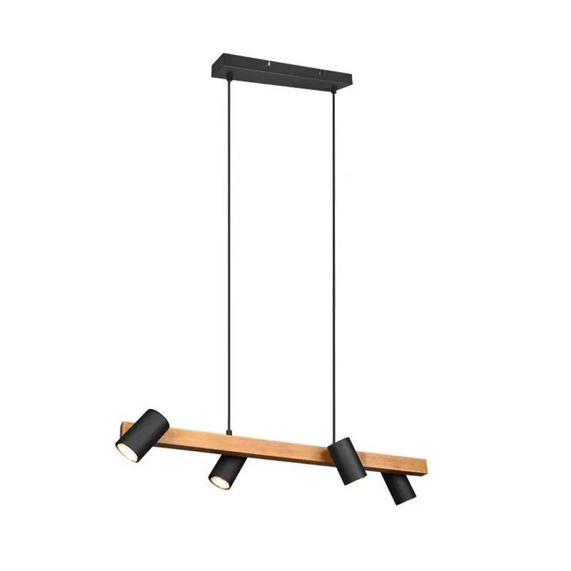Rebajas Lámpara colgante Marley GU10 madera natural - Trio