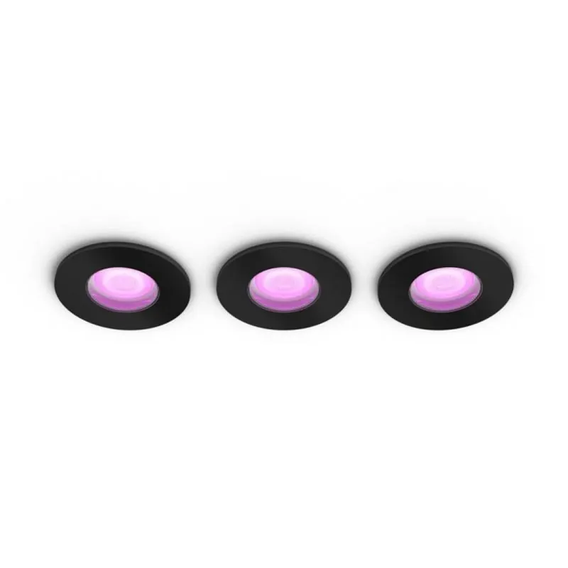 Alta Calidad Pack 3 Focos empotrables Xamento IP44 Hue LED Blanco y Color - Philips