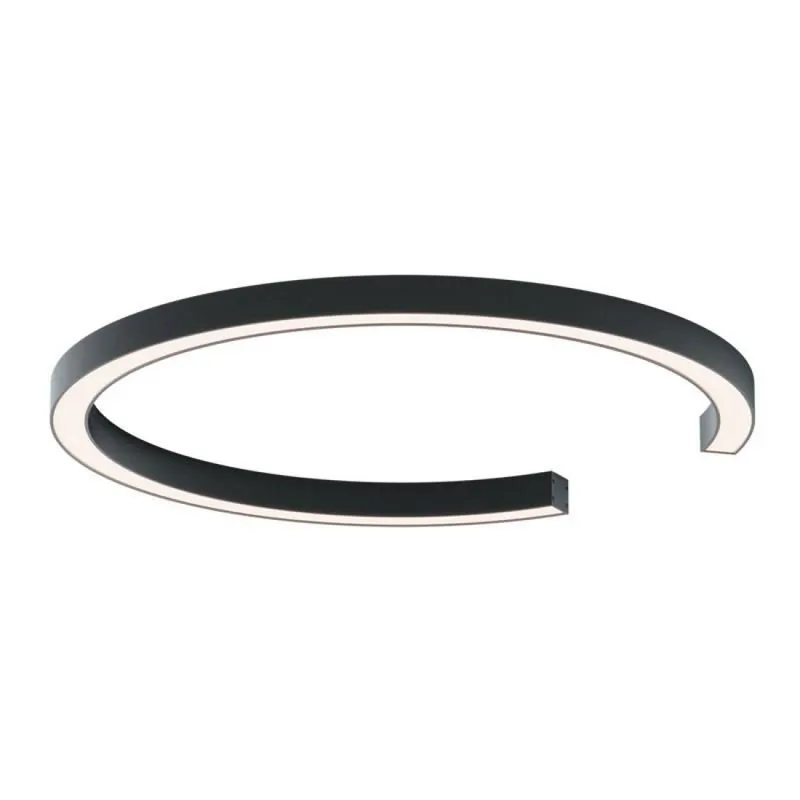 De Moda Plafón de techo Roberta LED Ø50cm negro - Robin