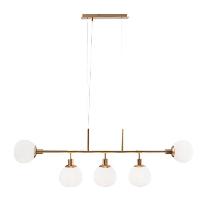 Súper Precio Lámpara colgante Erich 5L E14 120cm latón - Maytoni