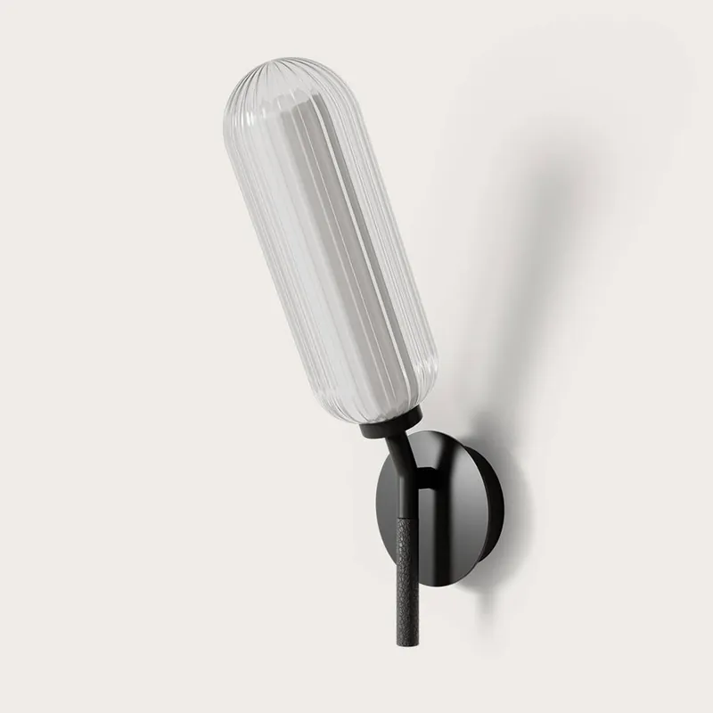 Aplique de pared Lari LED IP44 regulable cristal - Aromas Bestseller
