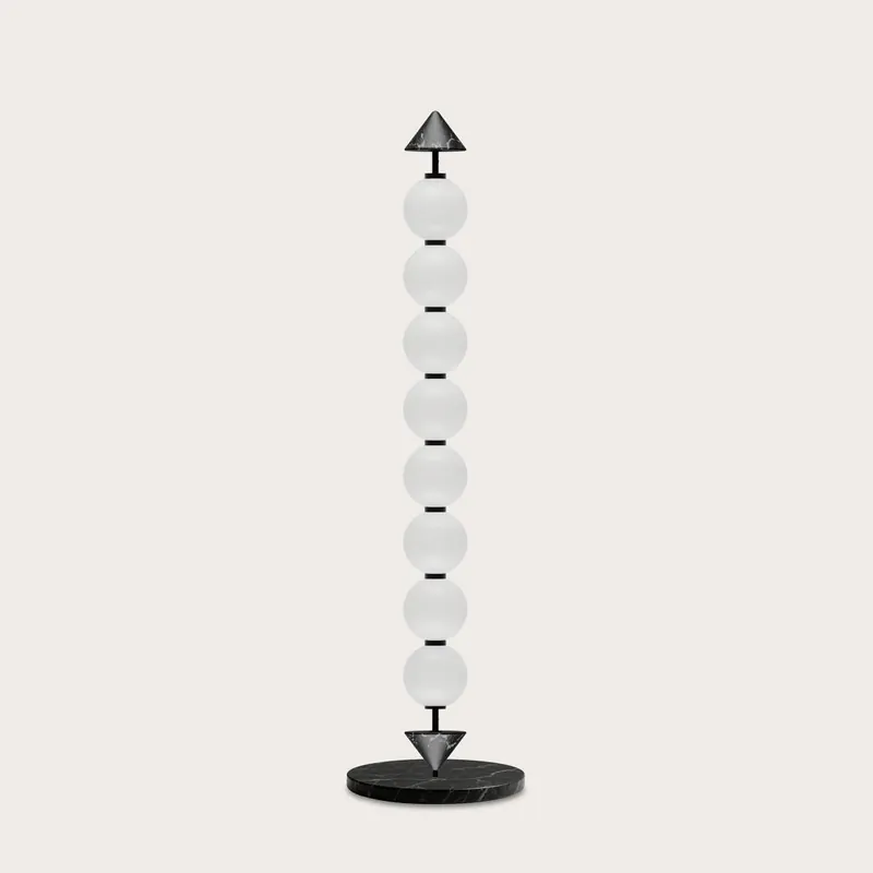 Artesanal Lámpara de pie Soko LED 24w (2700k) 2400lm regulable mármol - Aromas
