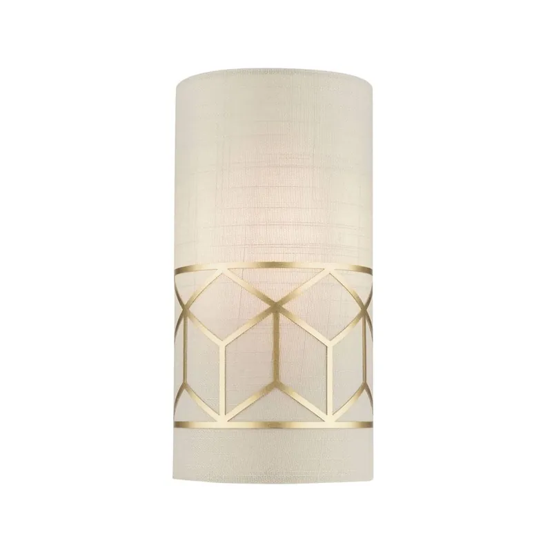 Aplique de pared Messina E14 LED oro + lino - Maytoni Precio Rebajado