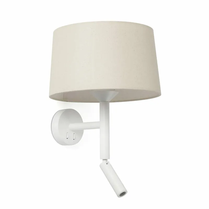 Aplique de pared Windsor Reader E27 + LED lino - Faro Imprescindible (Must-Have)