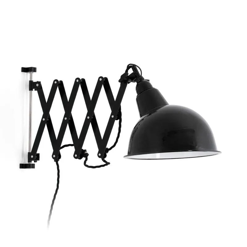 Aplique de pared Ras E27 extensible negro - Faro Gran Oferta