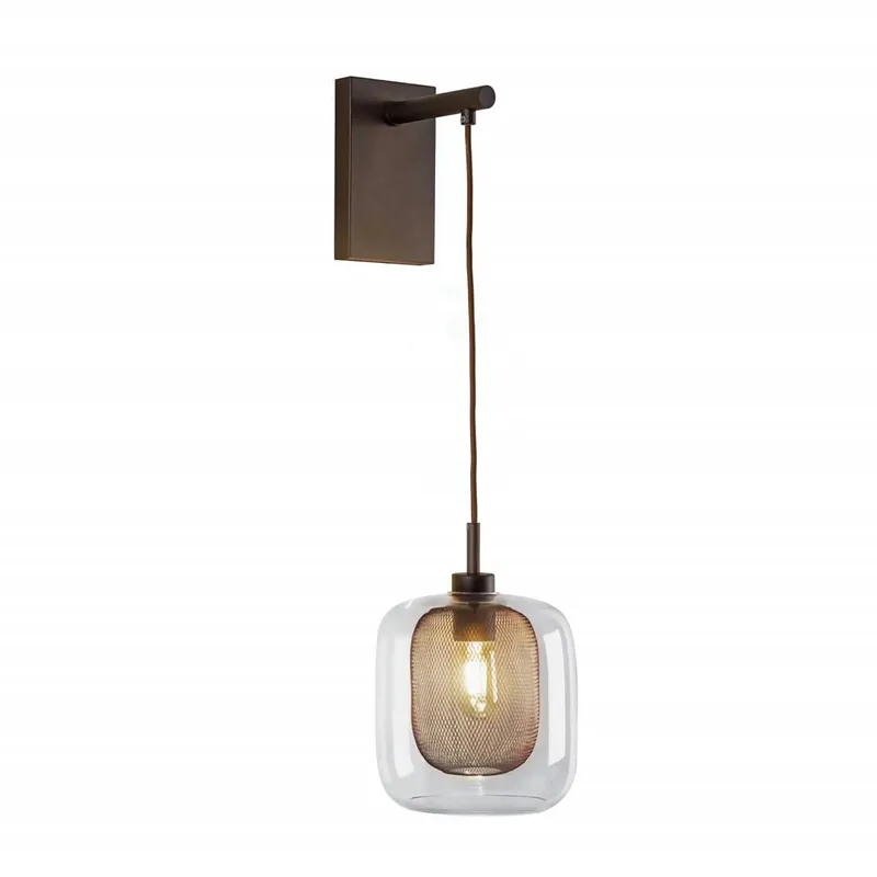 Aplique de pared Fox 1L E27 regulable cristal - Schuller Pedido Al Por Mayor