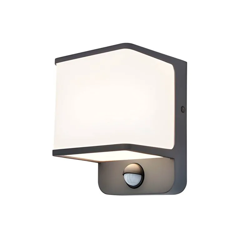 Aplique de pared Doblo IP54 LED 14w 1300lm + sensor - Lutec Última Versión