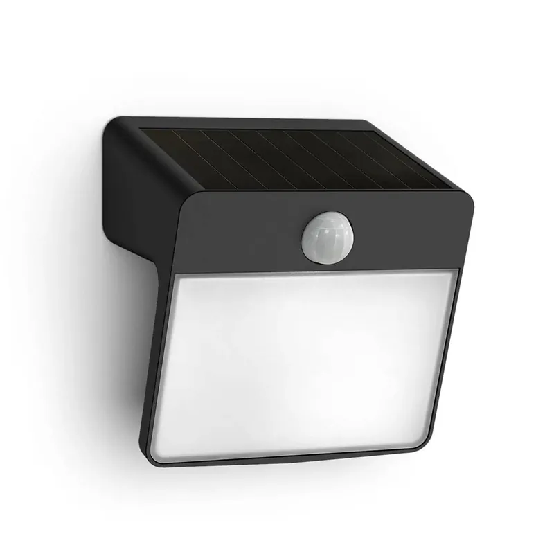 Aplique de pared Yarixa Solar IP44 250lm + sensor - Philips Garantía Incluida