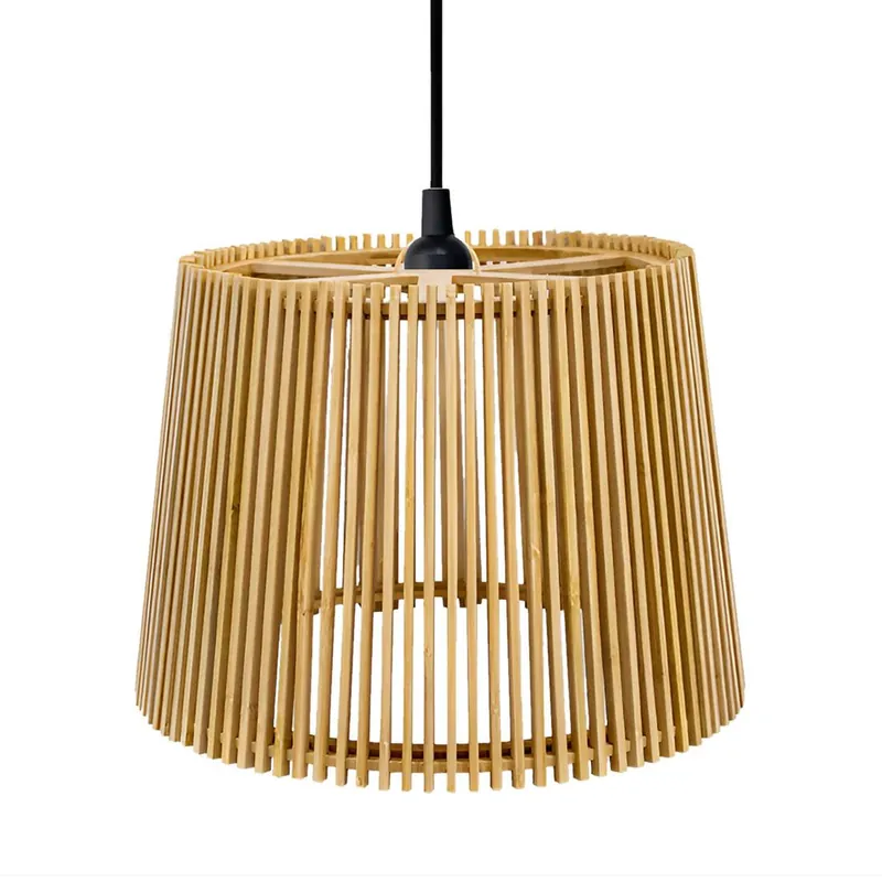 Súper Precio Lámpara colgante Okinawa E27 IP44 madera - Newgarden