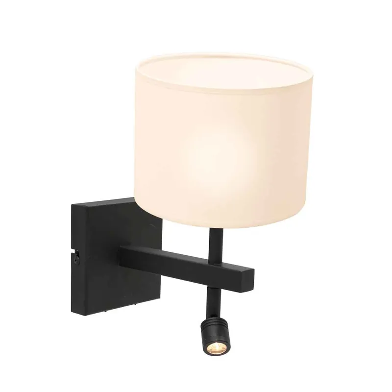 Aplique pared rosa Steinhauer Stang blanco y negro Oferta