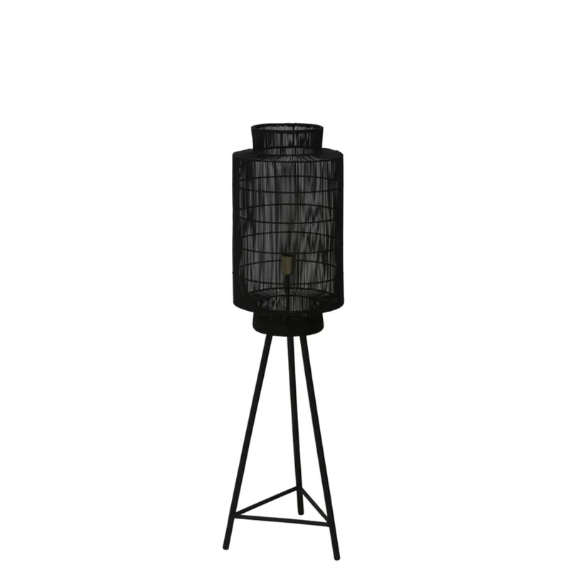 Lámpara de pie negra de diseño oriental y estructura metálica, perfecta para cualquier habitación. ✓ Envío gratis desde 50 € ✓ 2 años de garantía. Oferta De Temporada