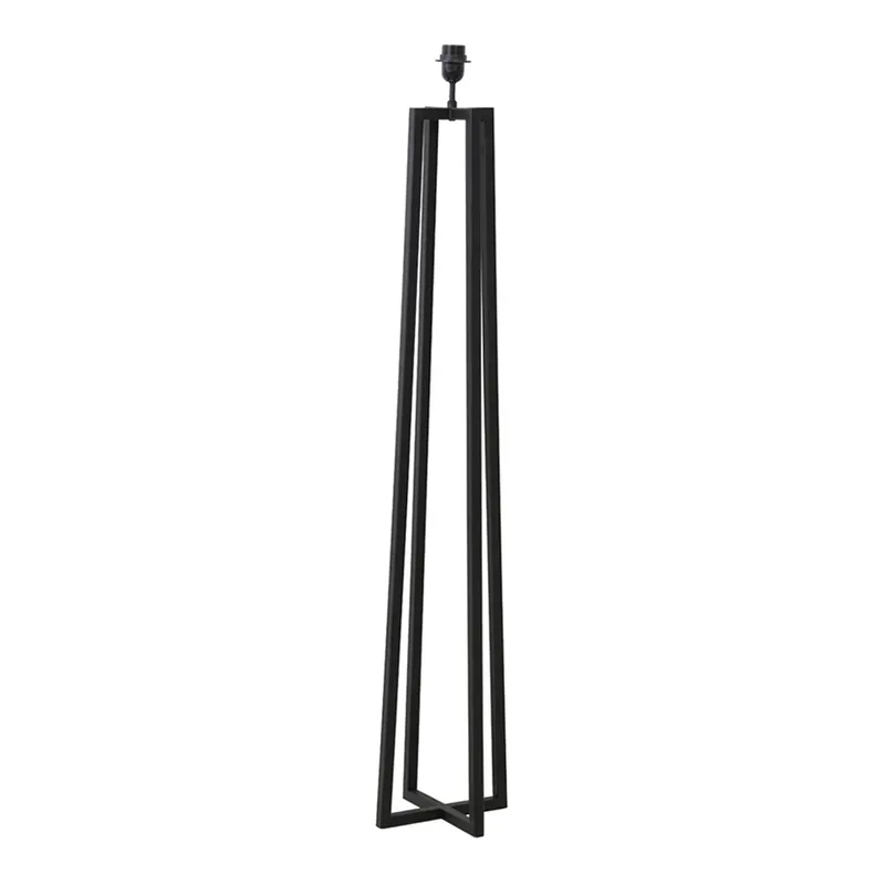 Base de lámpara de pie moderna en negro Light and Living Miley Stock Limitado