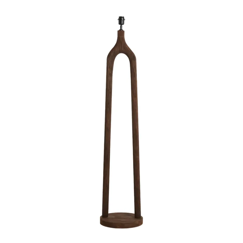 Lámpara de pie marrón de estilo rústico, fabricada en madera de alta calidad. Ideal para cualquier rincón de tu hogar. ✓ Entrega rápida ✓ 2 años de garantía. No Te Lo Pierdas