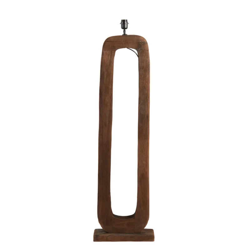 Rebajas Lámpara de pie Kelafo en cálido color marrón y diseño rústico de madera. Ideal para cualquier espacio. ✓ Envío gratis desde 50 € ✓ 2 años de garantía.