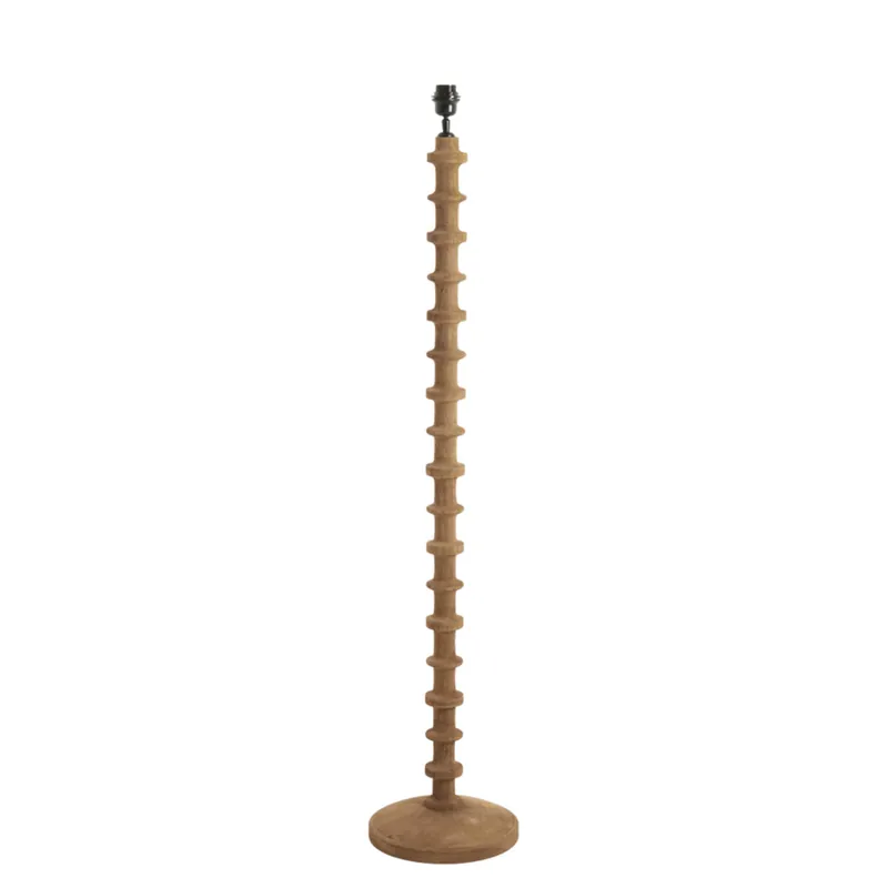 Lámpara de pie Cecily en marrón, fabricada en madera, perfecta para cualquier espacio. ✓ Envío gratis desde 50 € ✓ 2 años de garantía. Moderno