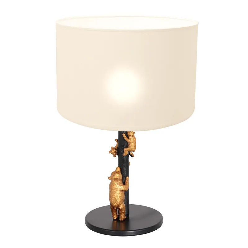 Lámpara de mesa negra osos Anne Light & Home Certificado