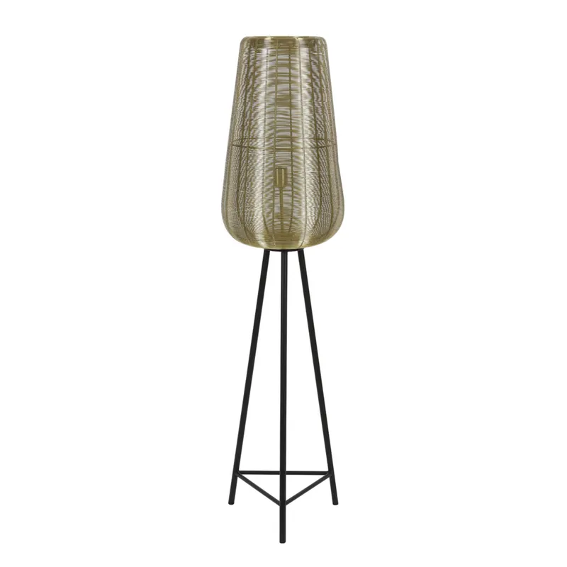 Nueva Colección Lámpara de pie dorada con diseño oriental y estructura metálica elegante. Ideal para cualquier habitación. ✓ Envío gratis desde 50 € ✓ 2 años de garantía.