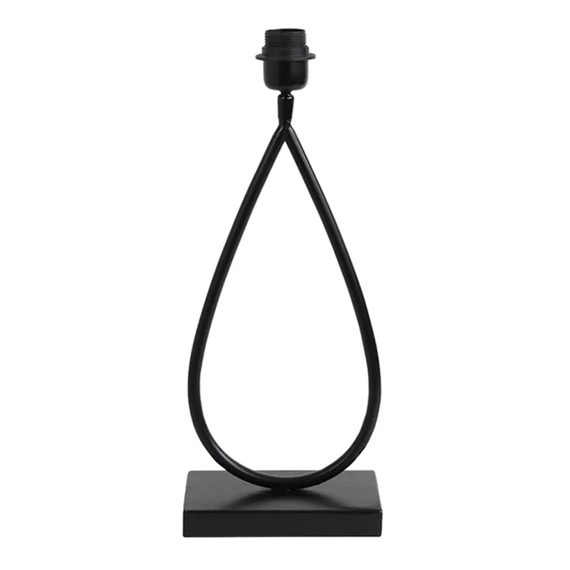 Profesional Base de lámpara negra en forma de gota Light and Living Tamsu