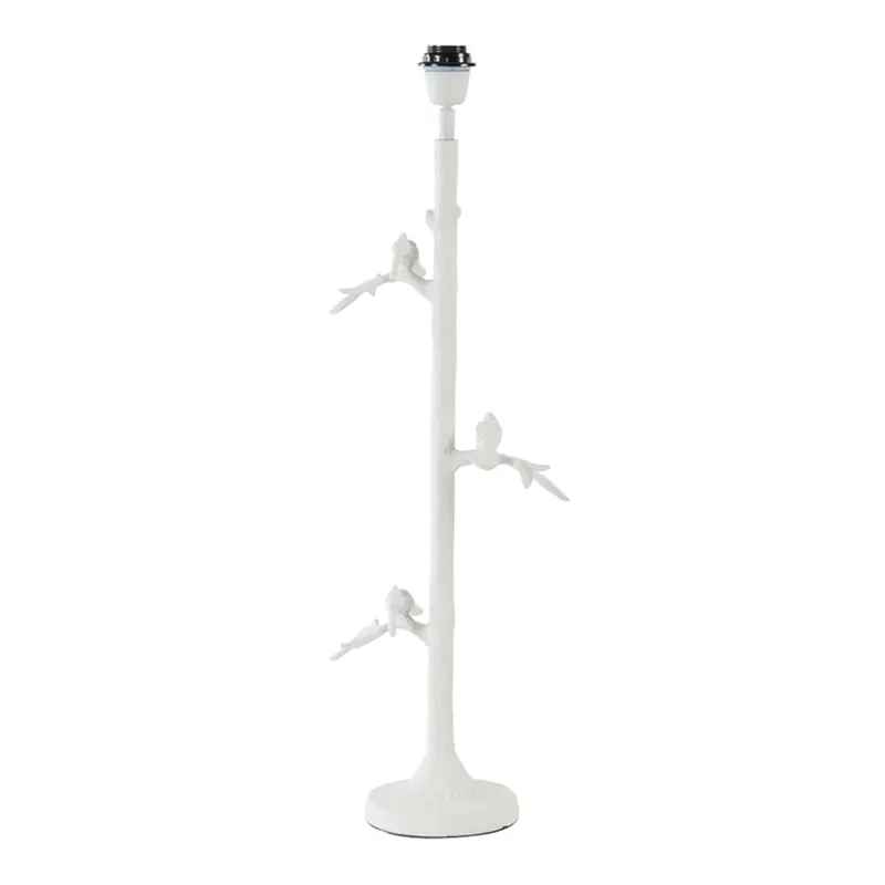 Lámpara de mesa moderna blanca con decoración de ave Light and Living Branch Mejor Precio