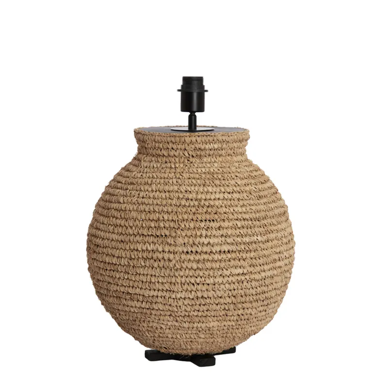 Lámpara de mesa marrón con elegancia oriental y materiales vegetales. Ideal para cualquier rincón. ✓ Envío gratis desde 50 € ✓ 2 años de garantía Exclusivo