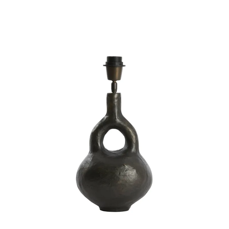 Artesanal Lámpara de mesa gris de estilo Japandi en metal, perfecta para cualquier rincón. ✓ Envío gratis desde 50 € ✓ 2 años de garantía.