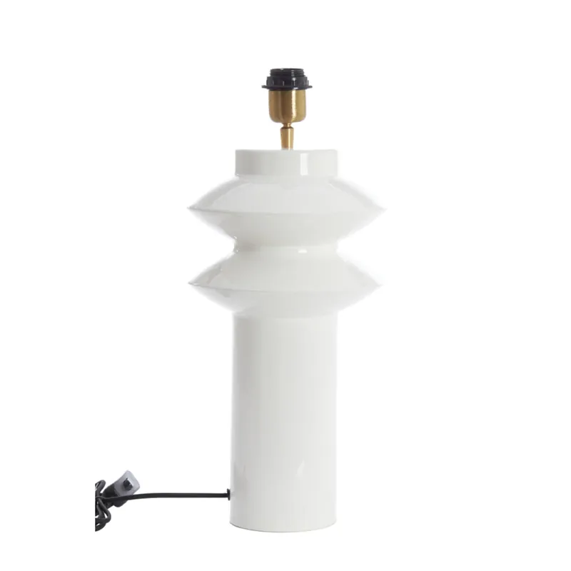 Popular Lámpara de mesa blanca de estilo Japandi, fabricada en metal. Perfecta para cualquier espacio. ✓ Envío gratis desde 50 € ✓ 2 años de garantía