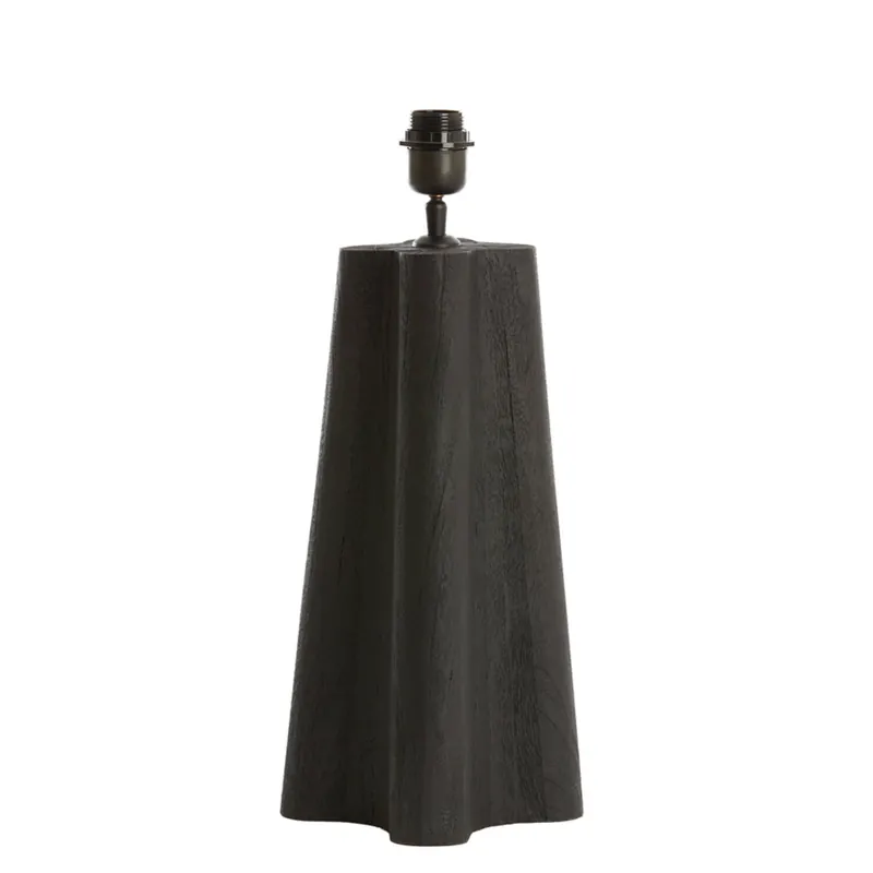 Lámpara de mesa negra de diseño rústico y madera de alta calidad, perfecta para cualquier habitación. ✓ Entrega rápida ✓ 2 años de garantía. Precio De Fábrica